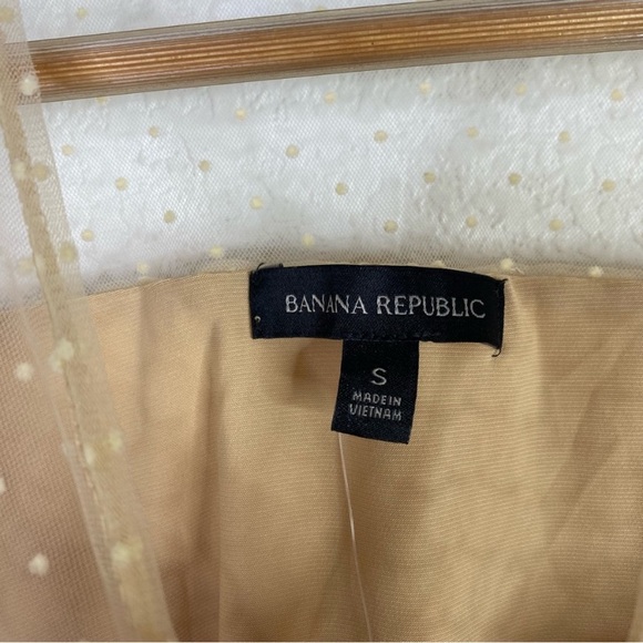 Banana Republic Beige Tiered Tulle Top Blouse - Picture 5 of 8